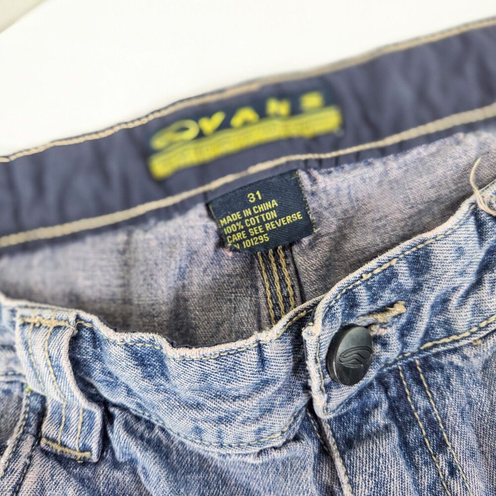 Vintage Y2K Vans Skate Carpenter Denim Shorts Jorts Size 31 Baggy Blue